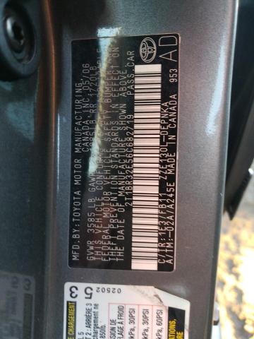 Photo 10 from auction – 2006 TOYOTA COROLLA CE with VIN 2T1BR32E56C682719