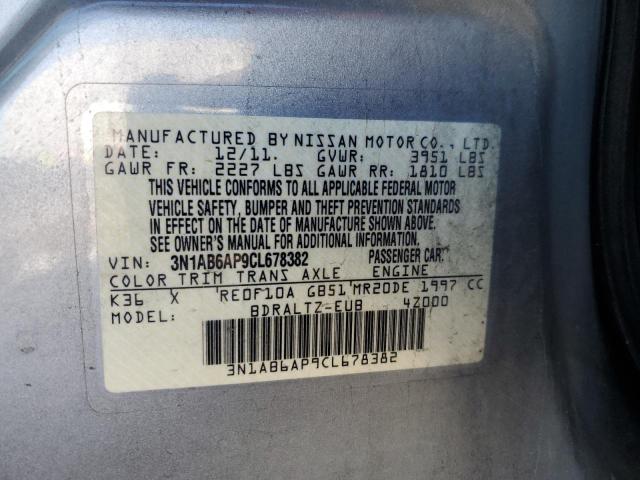 Photo 10 from auction – 2012 NISSAN SENTRA 2.0 with VIN 3N1AB6AP9CL678382