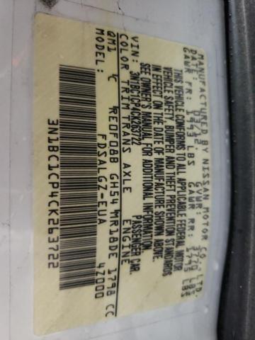 Zdjęcie 10 z aukcji – 2012 NISSAN VERSA S z VIN 3N1BC1CP4CK263722