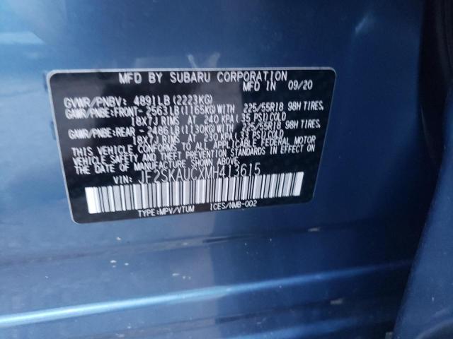 Photo 10 from auction – 2021 SUBARU FORESTER L with VIN JF2SKAUCXMH413615
