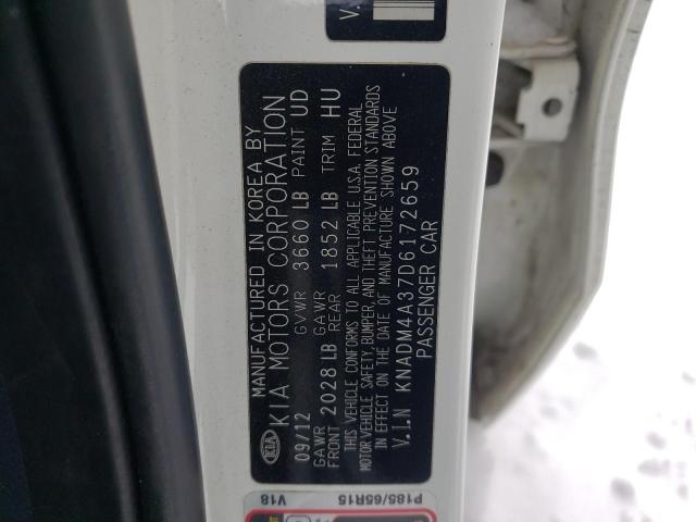 Photo 10 from auction – 2013 KIA RIO LX with VIN KNADM4A37D6172659