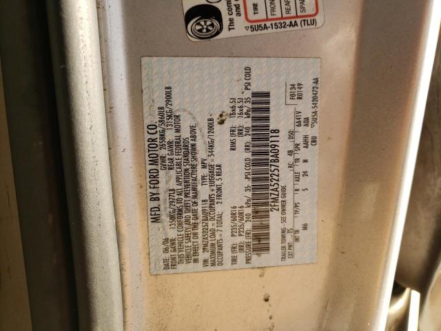 Photo 10 from auction – 2007 FORD FREESTAR S with VIN 2FMZA52257BA09118