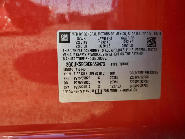 Photo 10 from auction – 2014 CHEVROLET SILVERADO with VIN 3GCUKSEC9EG359473