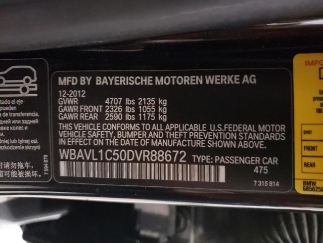 Photo 10 from auction – 2013 BMW X1 SDRIVE2 with VIN WBAVL1C50DVR88672