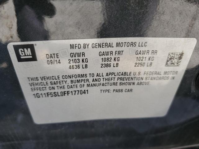 Photo 10 from auction – 2015 CHEVROLET MALIBU LTZ with VIN 1G11F5SL0FF177041
