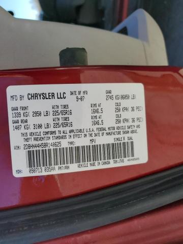 Photo 10 from auction – 2008 DODGE GRAND CARA with VIN 2D8HN44H58R140625