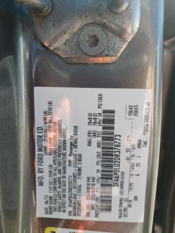 Photo 10 from auction – 2013 FORD FUSION SE with VIN 3FA6P0LU2DR378773