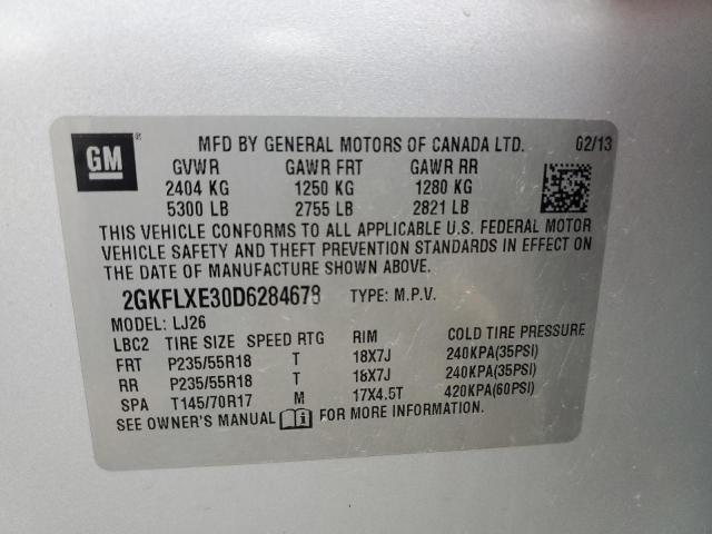 Photo 10 from auction – 2013 GMC TERRAIN SL with VIN 2GKFLXE30D6284678