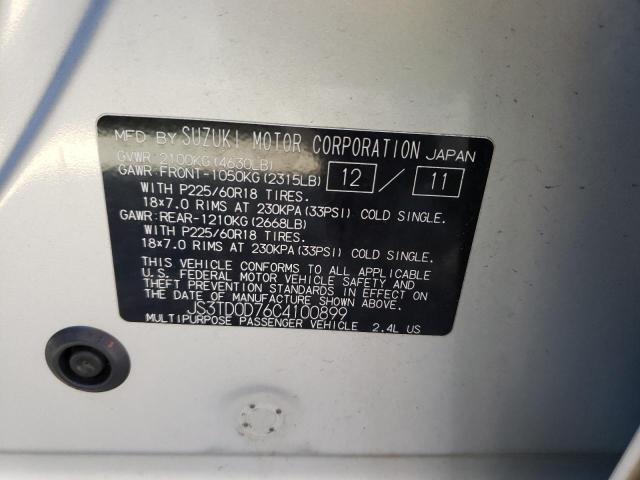 Photo 10 from auction – 2012 SUZUKI GRAND VITA with VIN JS3TD0D76C4100899