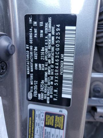 Zdjęcie 10 z aukcji – 2012 KIA OPTIMA SX z VIN 5XXGR4A63CG052594