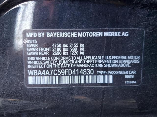 Photo 10 from auction – 2015 BMW 428 XI GRA with VIN WBA4A7C59FD414830