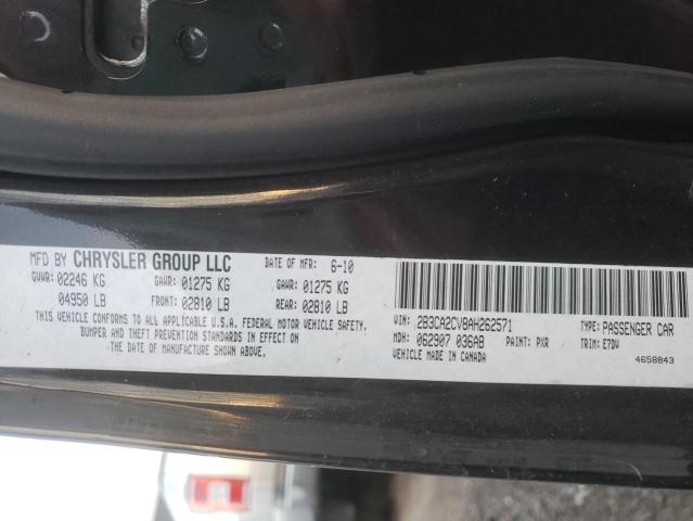 Photo 10 from auction – 2010 DODGE CHARGER with VIN 2B3CA2CV8AH262571