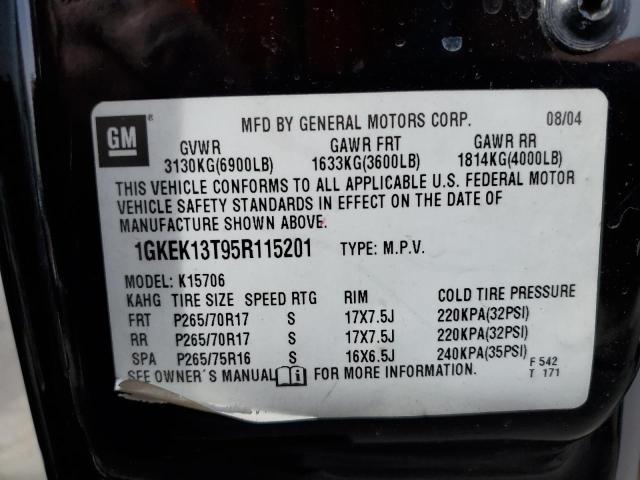 Photo 10 from auction – 2005 GMC YUKON with VIN 1GKEK13T95R115201