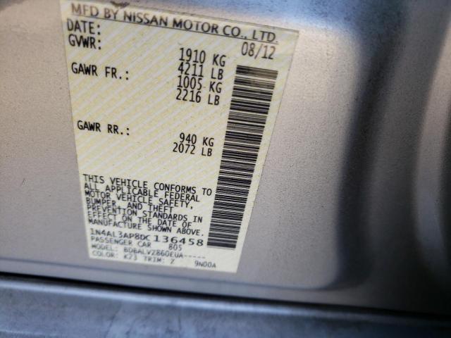 Photo 10 from auction – 2013 NISSAN ALTIMA 2.5 with VIN 1N4AL3AP8DC136458