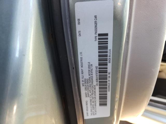 Photo 10 from auction – 2009 SUBARU LEGACY 2.5 with VIN 4S3BL616797221492