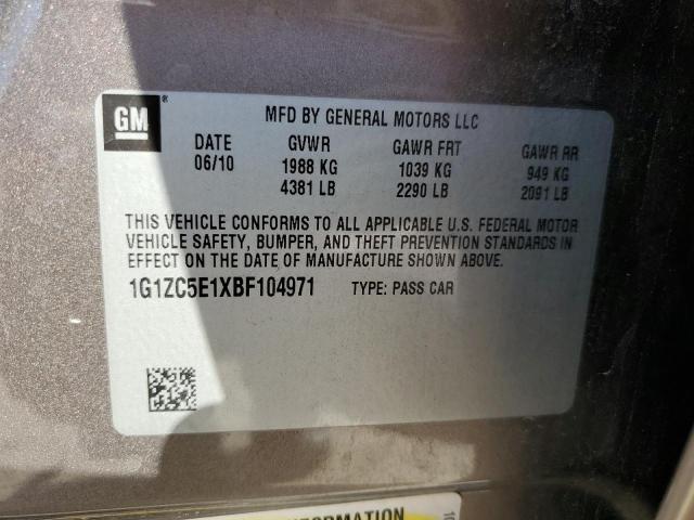 Photo 10 from auction – 2011 CHEVROLET MALIBU 1LT with VIN 1G1ZC5E1XBF104971