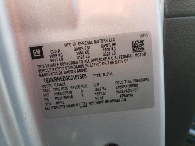 Photo 10 from auction – 2012 GMC ACADIA SLE with VIN 1GKKRNED6CJ187366