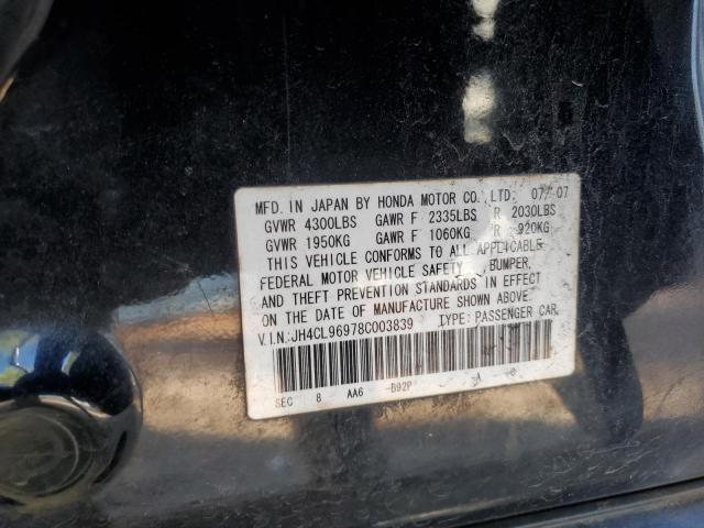Photo 10 from auction – 2008 ACURA TSX with VIN JH4CL96978C003839
