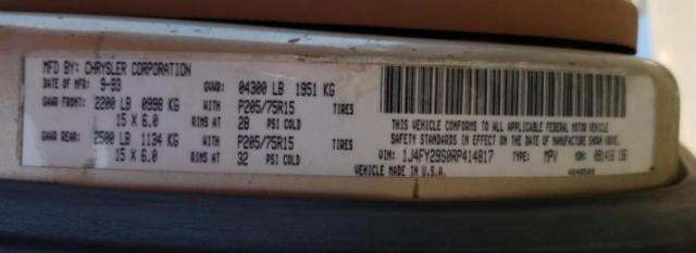 Photo 10 from auction – 1994 JEEP WRANGLER / with VIN 1J4FY29S0RP414817