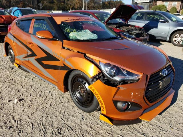 HYUNDAI VELOSTER T 2013 with VIN KMHTC6AE7DU110247 - Photo from auction