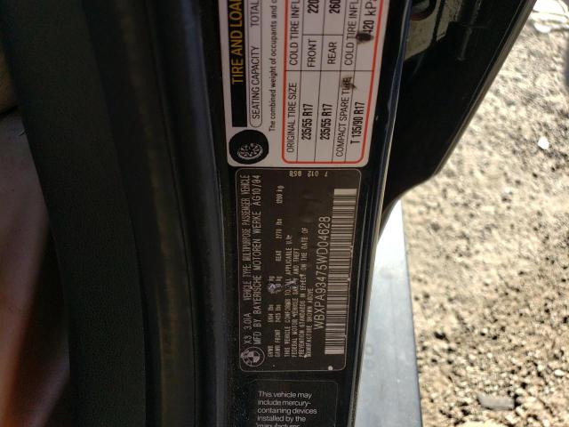 Photo 10 from auction – 2005 BMW X3 with VIN WBXPA93475WD04628