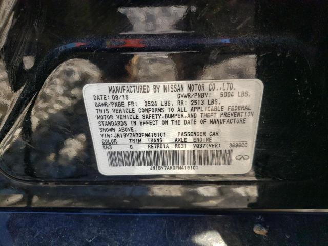 Photo 10 from auction – 2015 INFINITI Q50 BASE with VIN JN1BV7AR0FM419101