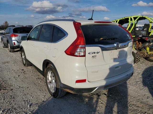Photo 3 from auction – 2015 HONDA CR-V EXL with VIN 5J6RM4H70FL059975