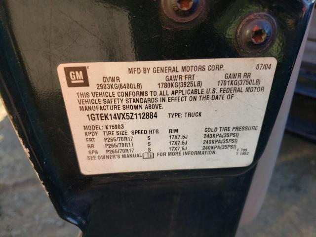 Photo 10 from auction – 2005 GMC NEW SIERRA with VIN 1GTEK14VX5Z112884