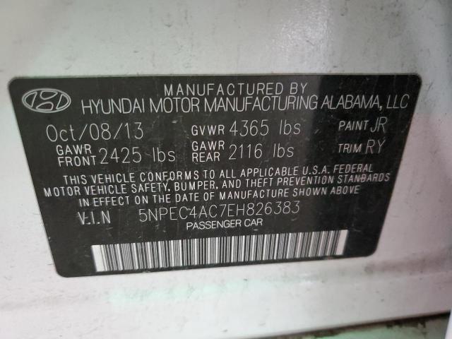 Photo 10 from auction – 2014 HYUNDAI SONATA SE with VIN 5NPEC4AC7EH826383