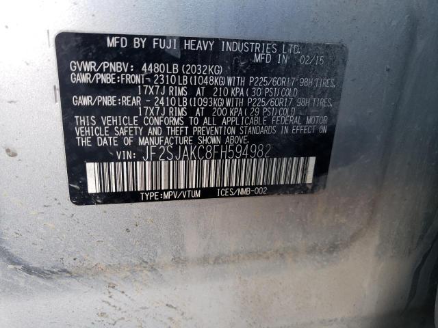 Photo 10 from auction – 2015 SUBARU FORESTER 2 with VIN JF2SJAKC8FH594982