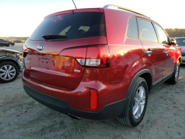 Photo 4 from auction – 2015 KIA SORENTO LX with VIN 5XYKT4A64FG653718