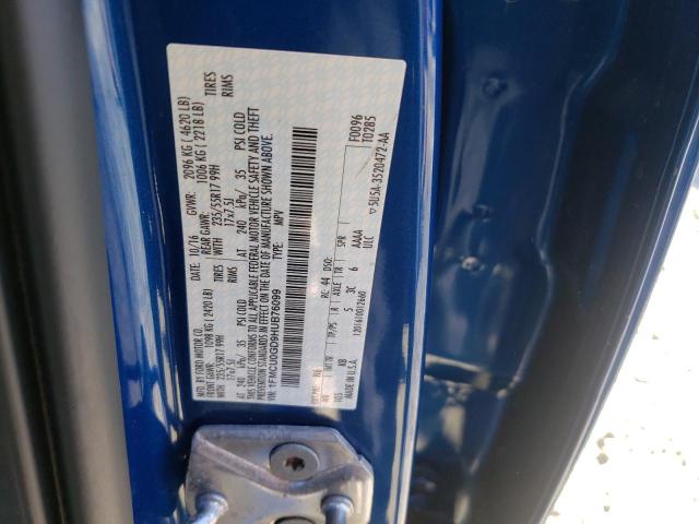 Photo 10 from auction – 2017 FORD ESCAPE SE with VIN 1FMCU0GD9HUB76099