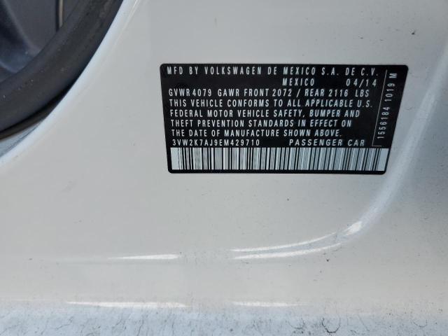 Photo 10 from auction – 2014 VOLKSWAGEN JETTA BASE with VIN 3VW2K7AJ9EM429710