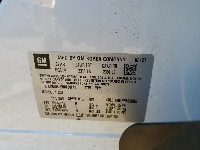 Photo 10 from auction – 2022 BUICK ENCORE GX with VIN KL4MMDSL0NB038841