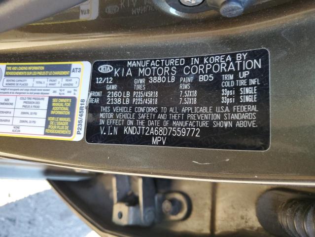 Photo 10 from auction – 2013 KIA SOUL with VIN KNDJT2A68D7559772