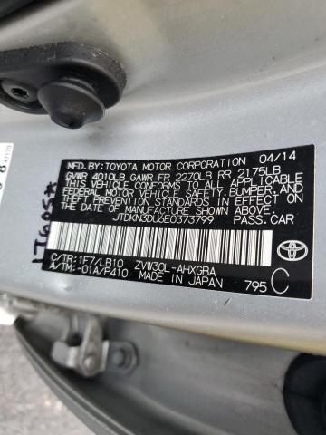 Photo 10 from auction – 2014 TOYOTA PRIUS with VIN JTDKN3DU6E0373799