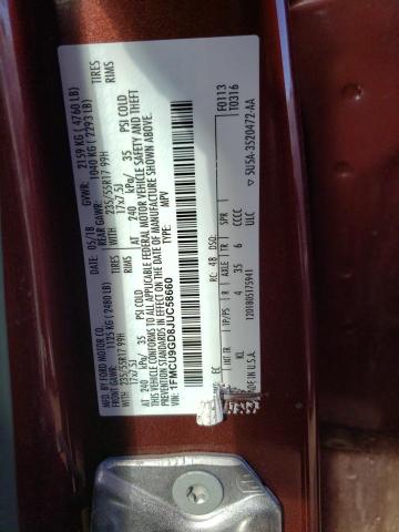 Photo 10 from auction – 2018 FORD ESCAPE SE with VIN 1FMCU9GD8JUC58660