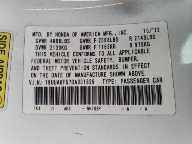 Photo 10 from auction – 2013 ACURA TL TECH with VIN 19UUA8F57DA001826