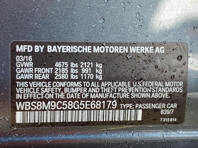 Photo 10 from auction – 2016 BMW M3 with VIN WBS8M9C58G5E68179
