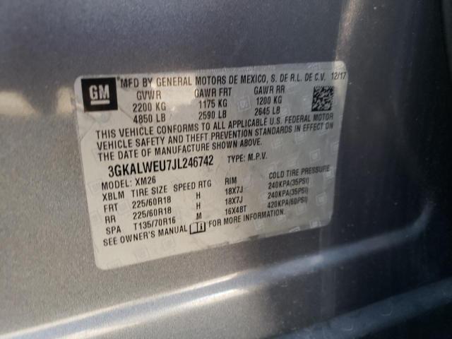 Photo 10 from auction – 2018 GMC TERRAIN SL with VIN 3GKALWEU7JL246742