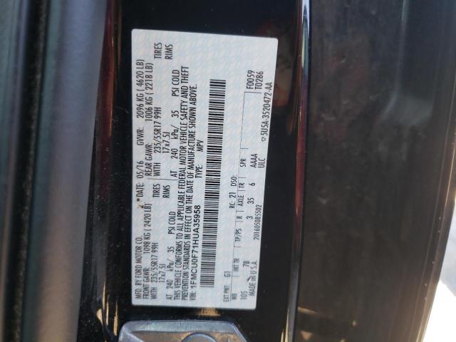 Photo 10 from auction – 2017 FORD ESCAPE S with VIN 1FMCU0F71HUA35958