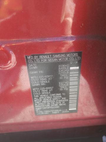 Photo 10 from auction – 2015 NISSAN ROGUE S with VIN KNMAT2MT5FP522490