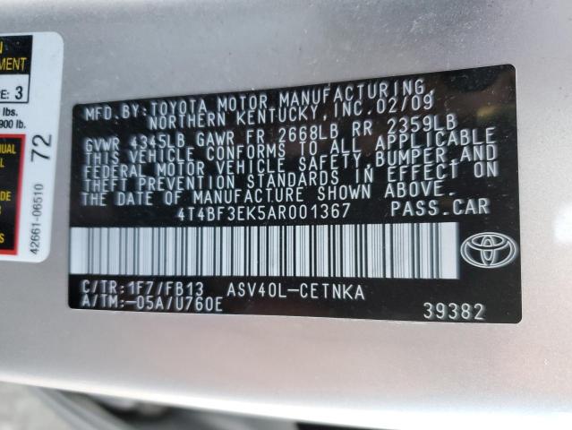 Photo 10 from auction – 2010 TOYOTA CAMRY BASE with VIN 4T4BF3EK5AR001367