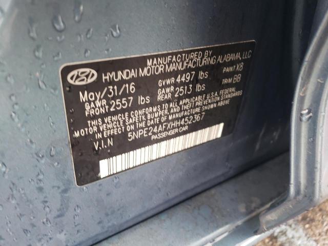 Photo 10 from auction – 2017 HYUNDAI SONATA SE with VIN 5NPE24AFXHH452367