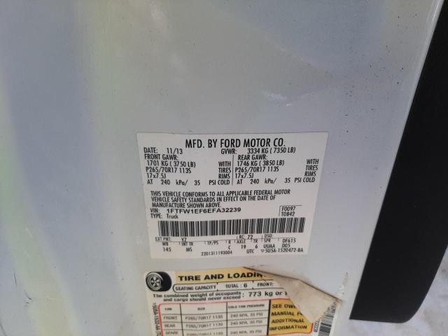 Photo 10 from auction – 2014 FORD F150 SUPER with VIN 1FTFW1EF6EFA32239