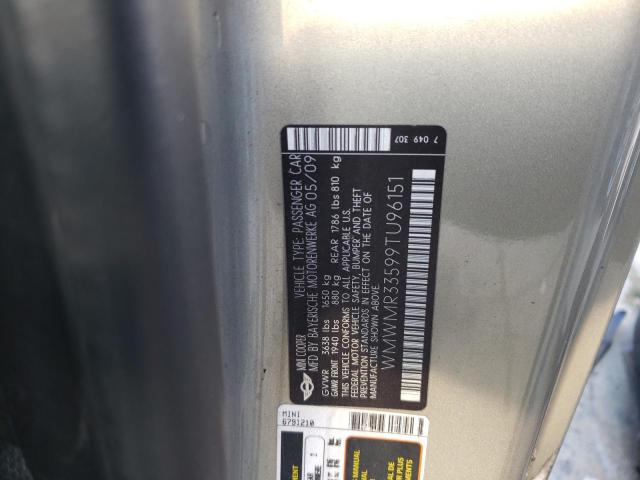 Photo 10 from auction – 2009 MINI COOPER with VIN WMWMR33599TU96182