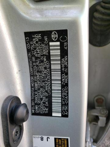 Фото 10 с аукциона – 2013 TOYOTA PRIUS с VIN JTDKN3DU3D0347837