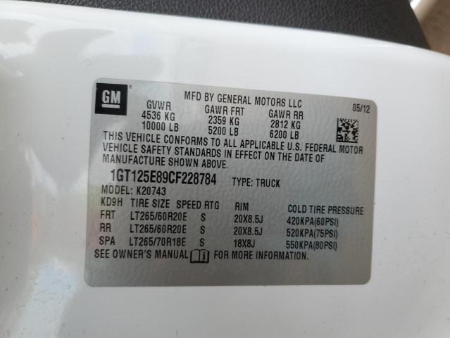 Photo 10 from auction – 2012 GMC SIERRA K25 with VIN 1GT125E89CF228784