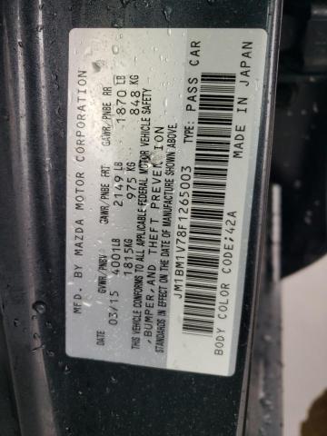 Photo 10 from auction – 2015 MAZDA 3 TOURING with VIN JM1BM1V78F1265003