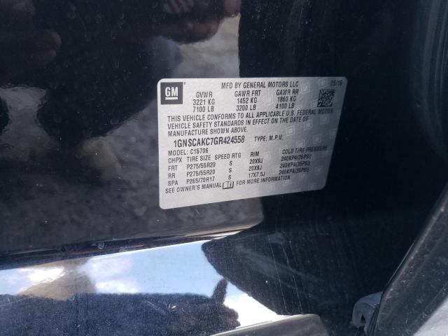 Photo 10 from auction – 2016 CHEVROLET TAHOE C150 with VIN 1GNSCAKC7GR424558